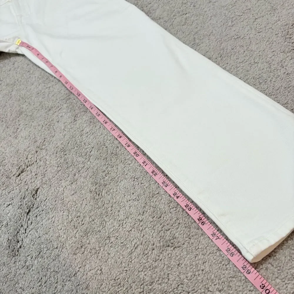 NWT J. Crew 2024 Classic Straight Jean in White Size 29
